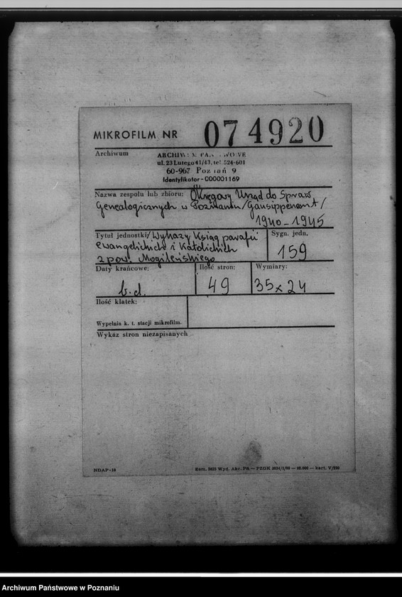 image.from.unit.number "[Wykazy ksiąg parafii ewnagelickich i katolickich z powiatu mogileńskiego]"