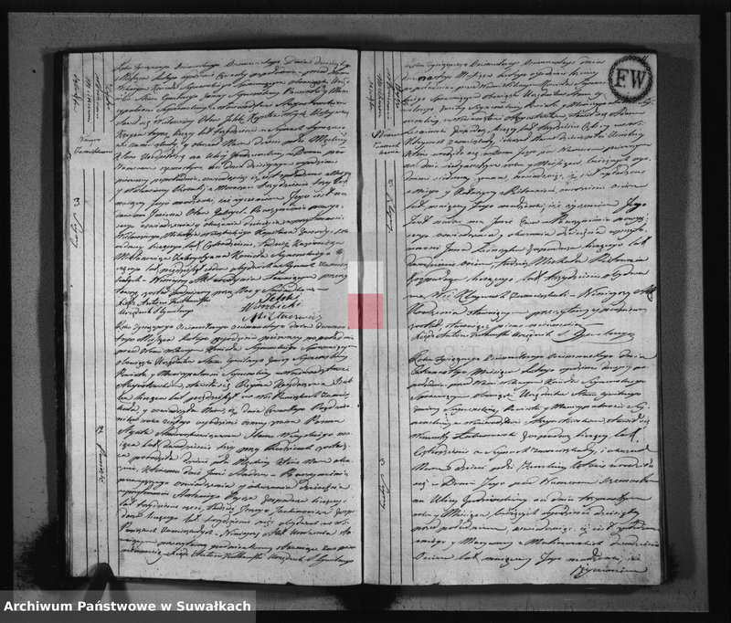 Obraz 8 z jednostki "Akta urodzonych stanu cywilnego gminy seyneńskiey od 1-go stycznia 1818 roku."