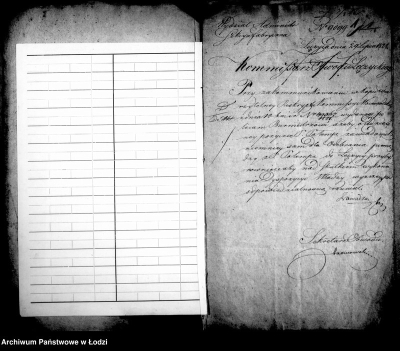 Obraz 6 z jednostki "Akta ławnika czynnego osady fabrycznej Łódka tyczące się zakładu fabrykanta pana Potempy "