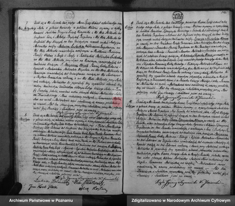 Obraz 16 z jednostki "Akta urodzeń, małżeństw i zgonu"