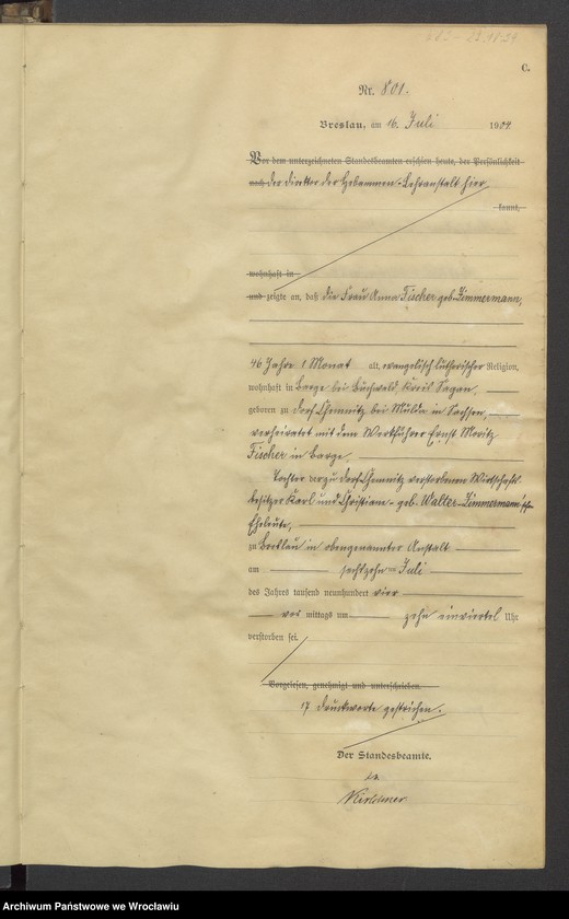 image.from.unit.number "Sterbe-Haupt-Register Breslau IV 1904 Band 3"