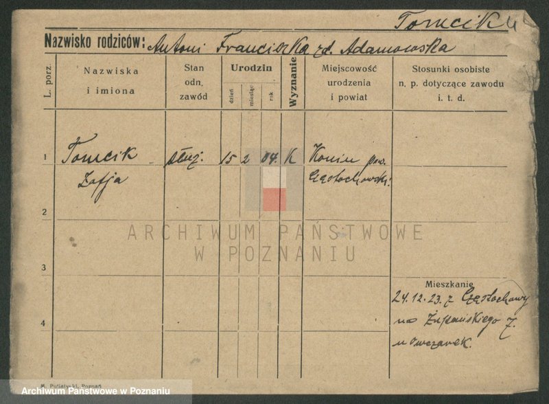 Obraz 11 z jednostki "Tombers - Tomczak (żonaci - samotni mężczyźni)"