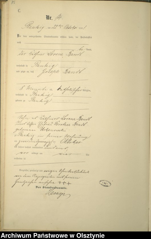 image.from.unit.number "Sterbe-Haupt-Register Nr 1 - 21"