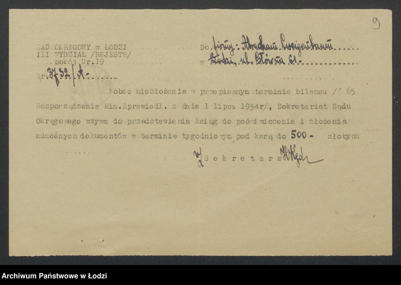 Obraz 11 z jednostki "Abracham Cweigenbaum- zakład jubilerski"