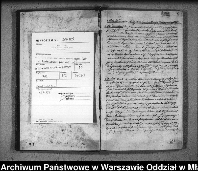 image.from.unit.number "Akta urodzeń, małżeństw i zgonów"