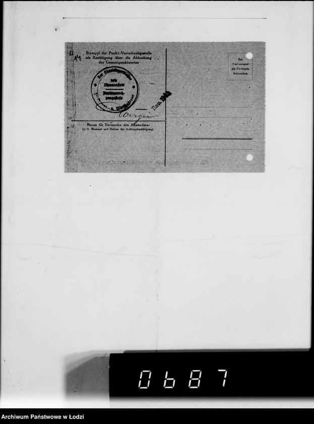 Obraz 18 z jednostki "F-ma St.Weilbach Litzmannstadt II Warenverwertung an den Juden Ältesten. 300 Stck.Teppiche"