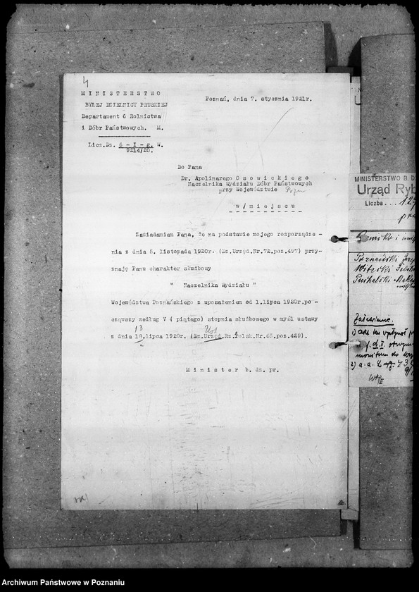 Obraz 8 z jednostki "Sprawozdania miesięczne Urzędu Rybackiego"