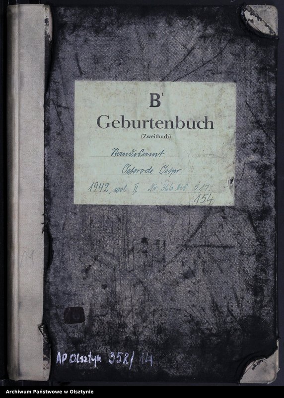 Obraz 2 z jednostki "Geburtenbuch/Zweitbuch/Tom II,Nr 366 - 517"