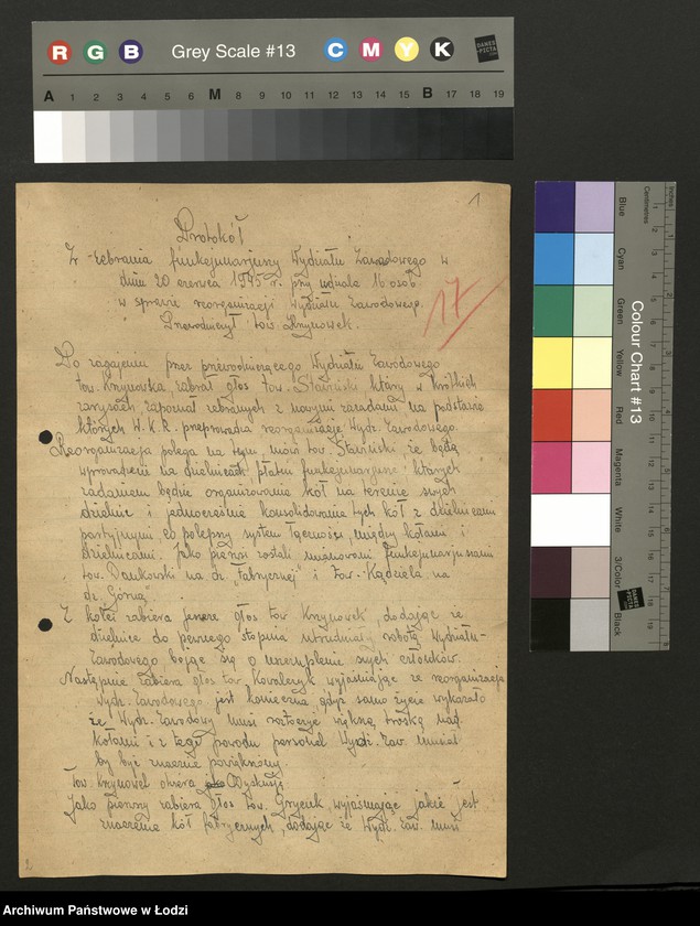 Obraz 2 z jednostki "Protokół z posiedzenia Oddziału"