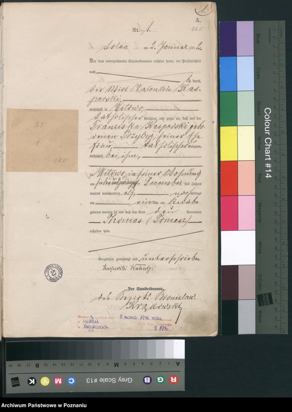 Obraz 3 z jednostki "Geburts-Haupt-Register"