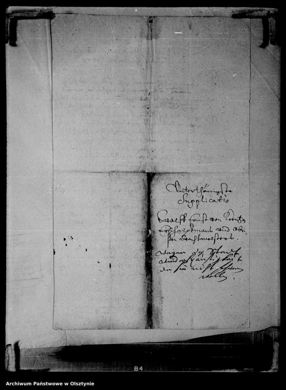 image.from.unit.number "Supplicatio des Wolff Ernst von Kreuzen, Erbhauptm. wegen der Wiederspenstigkeit der Stadt"