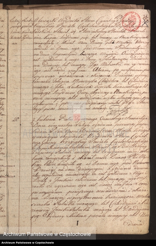 image.from.unit.number "Księga [akt] urodzenia gminy Krzepickiej na rok 1816"