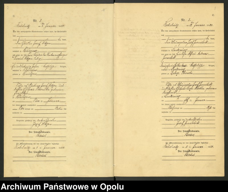 image.from.unit.number "Urząd Stanu Cywilnego Kobylice Księga zgonów rok 1900-03"