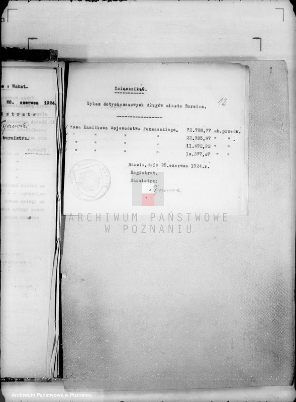 image.from.unit.number "Podatki Komunalne miasta Barcina /Ustawa z dnia 11.8.1923 D.U.R.P 94 poz.747"