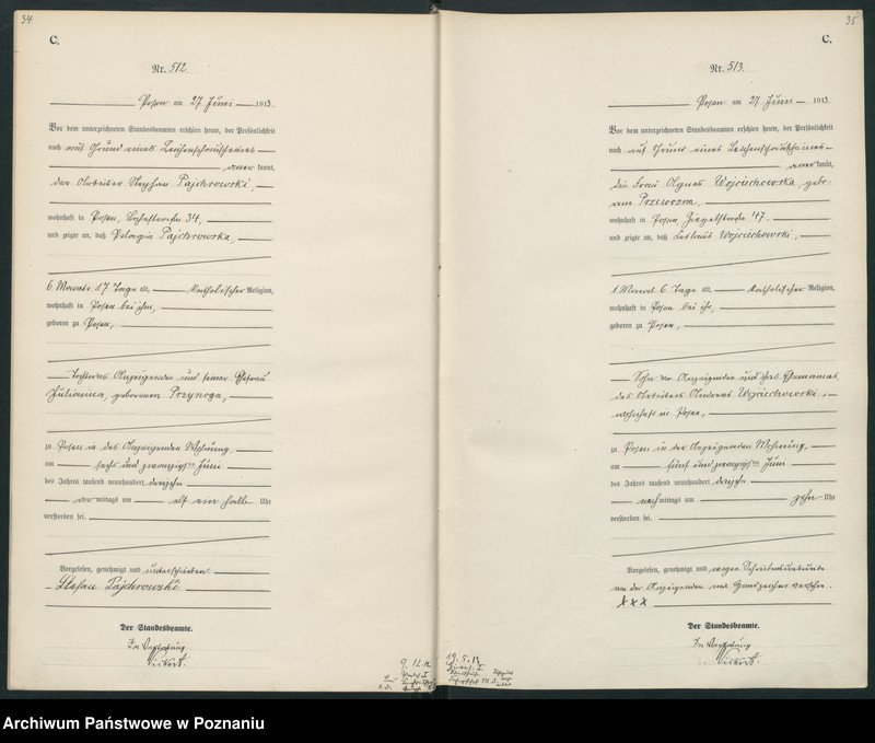 Obraz 20 z jednostki "Księga miejscowa zgonów tom II [Rejestr główny zgonów]"