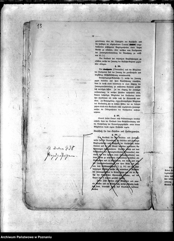 Obraz 16 z jednostki "Entwurf eines Innungs-Statuts auf Grund des Reichs-Gesetzes vom 18. Juli 1881"