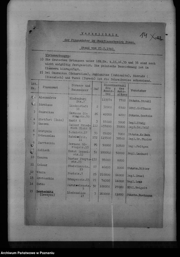 Obraz 18 z jednostki "Unterbringung der Arbeitsämter"