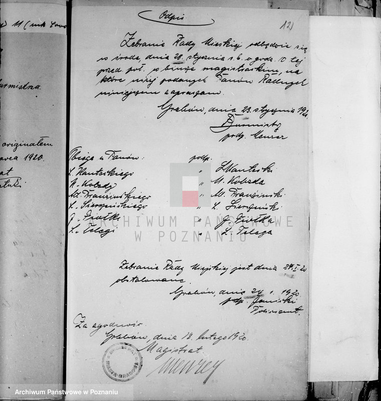 Obraz 16 z jednostki "Członkowie magistratu miasta Grabowa"