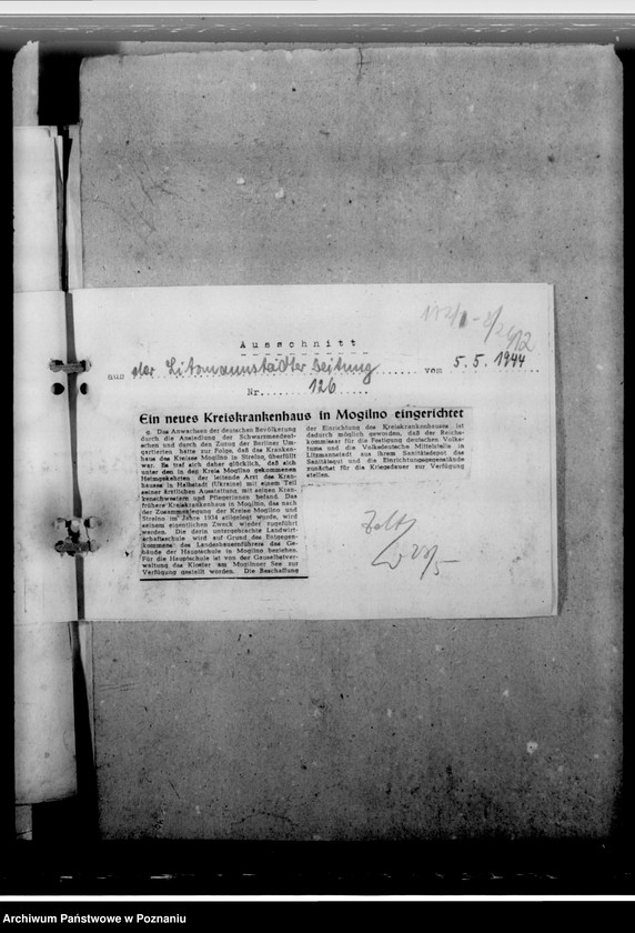 Obraz 16 z jednostki "Aus der Geschichte des Gebietes- Bezirken- Hohensalza"