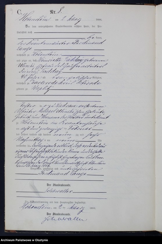 image.from.unit.number "Sterbe-Neben-Register Nr 1 - 72"