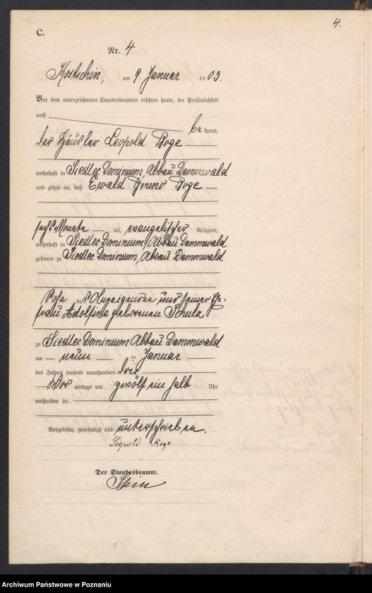 Obraz 7 z jednostki "Sterbe-Haupt-Register"