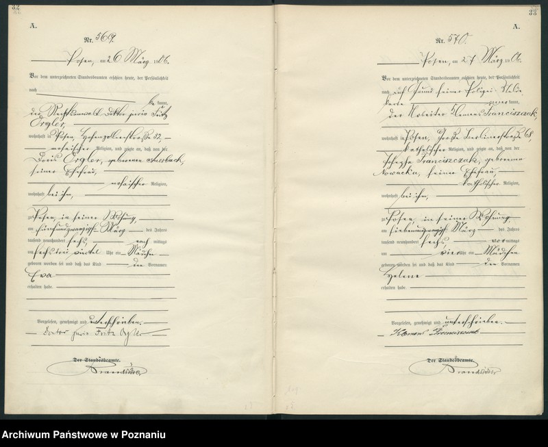 Obraz 19 z jednostki "Księga miejscowa urodzeń"