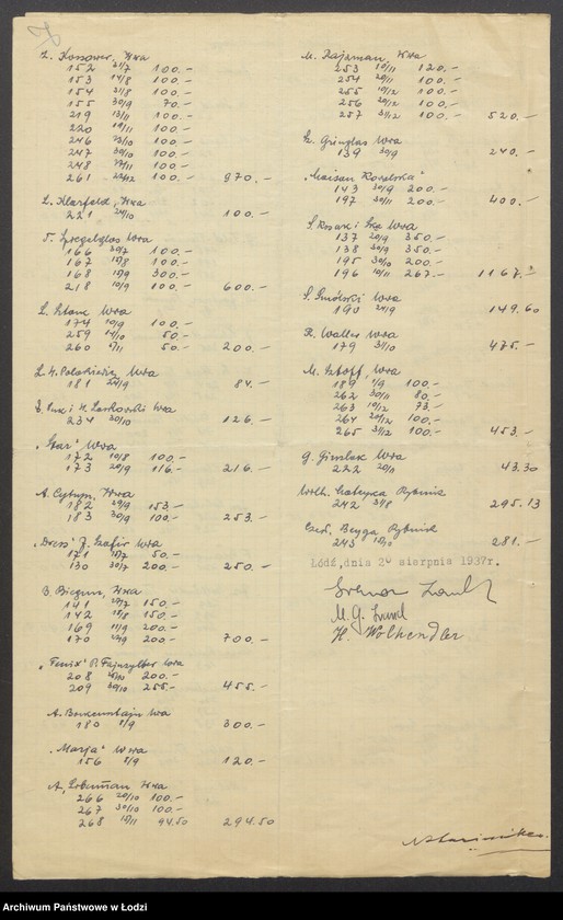 Obraz 9 z jednostki "Mariem Gitel Zand, Hena Wolhendler- sprzedaż towarów włókienniczych własnej i obcej produkcji"