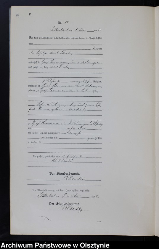 image.from.unit.number "Sterbe-Neben-Register Nr 1 - 39"