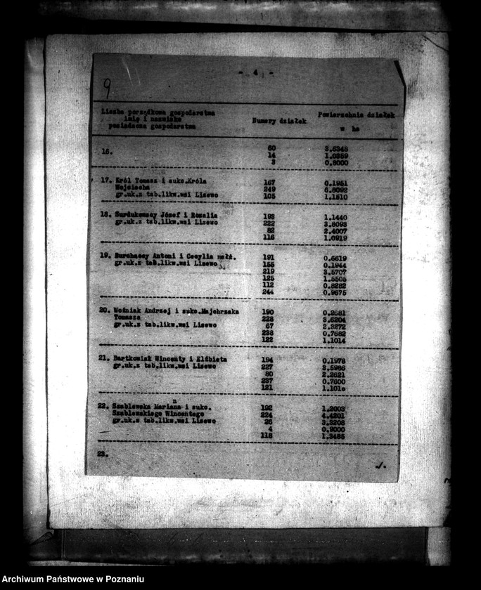 Obraz 13 z jednostki "Regulacja hipoteczna scalonych gruntów wsi Lisewo powiatu konińskiego"