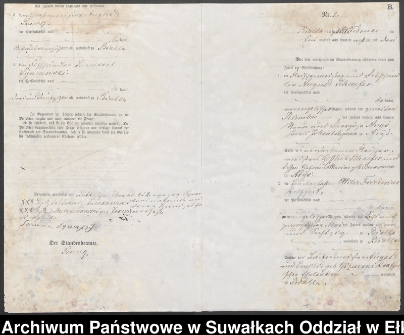 image.from.unit.number "Heiraths-Haupt-Register des Königlichen Preussischen Standes-Amtes Bialla Kreis Johannisburg"