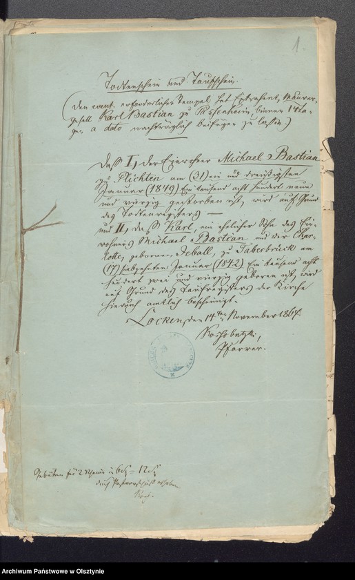 image.from.unit.number "[Świadectwa chrztu i śmierci, załączniki, także z r. 1888]"