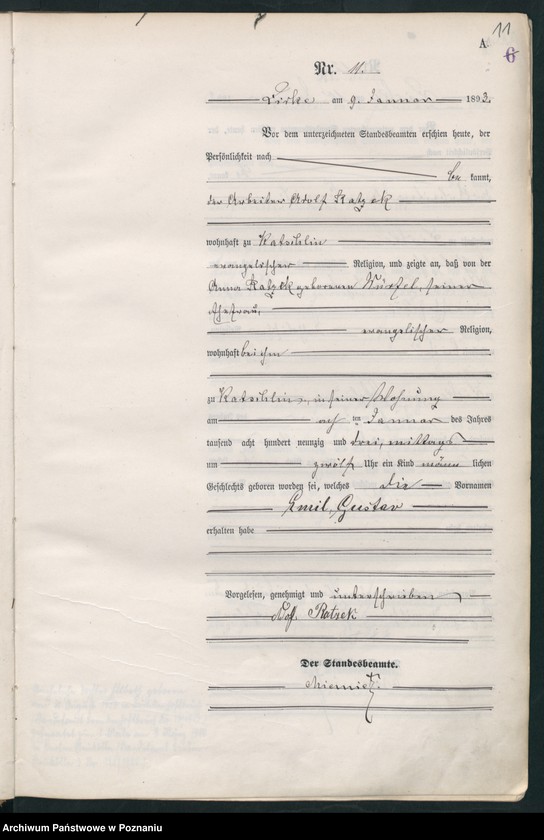Obraz 14 z jednostki "Księga urodzeń"