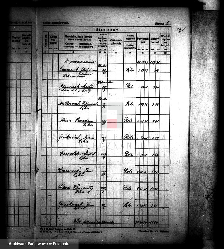 Obraz 11 z jednostki "Wykaz nabywców i powierzchni parcelacji majątku Gościeszyn powiatu wolsztyńskiego"
