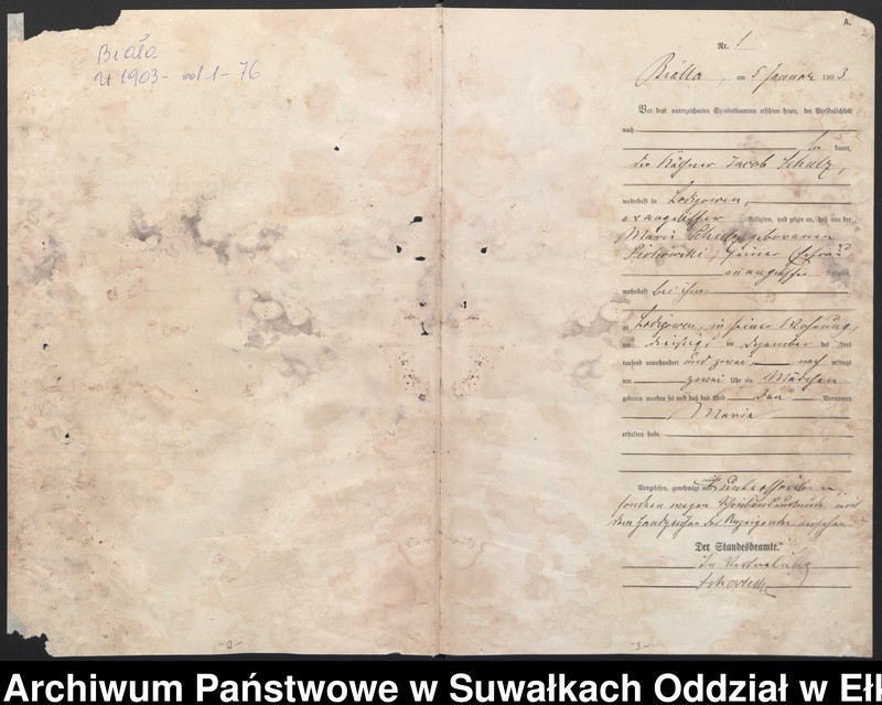 image.from.unit.number "Geburts-Haupt-Register des Königlichen Preussischen Standes-Amtes Belzonzen Kreis Johannisburg"