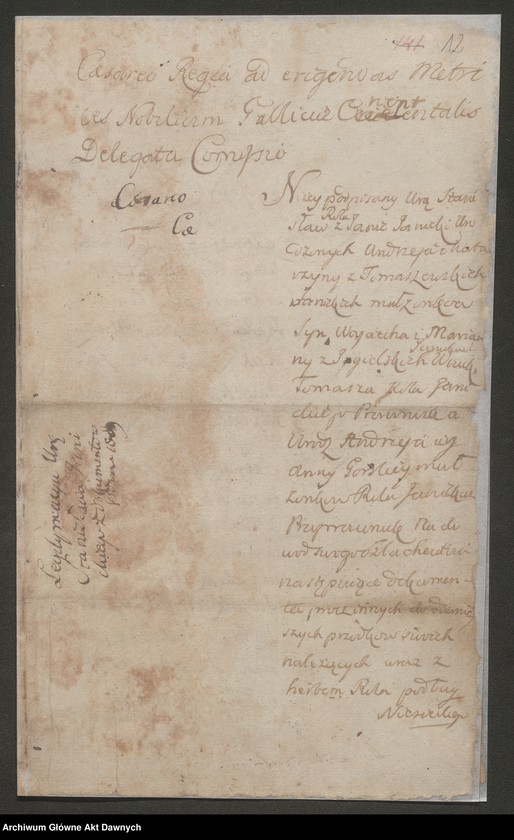 image.from.unit.number "Janicki vel Jagnicki h. Rola. Tablica genealogiczna. Notatki do genealogii."