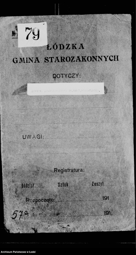 Obraz 4 z jednostki "Szpital starozakonnych im. małż. Poznańskich"