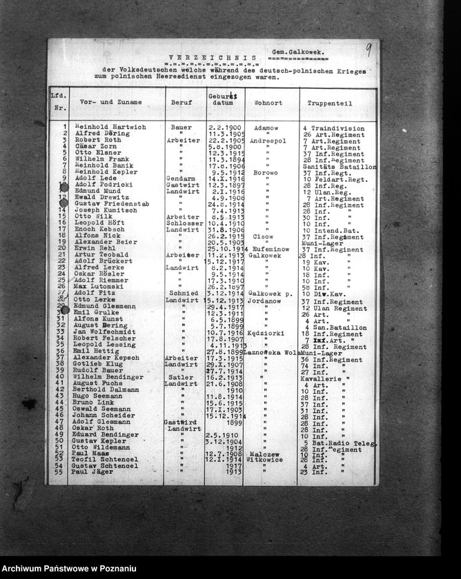 Obraz 12 z jednostki "Amtliche Meldungen Kreis Litzmannstadt (Łódź)"