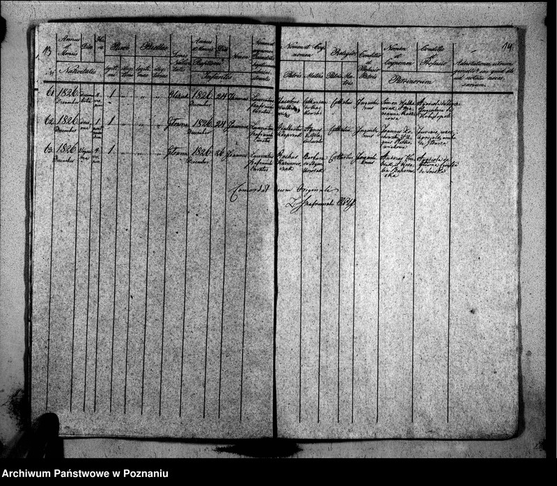 Obraz 11 z jednostki "Duplikat libri baptisatorum, copulatorum, mortuorum"