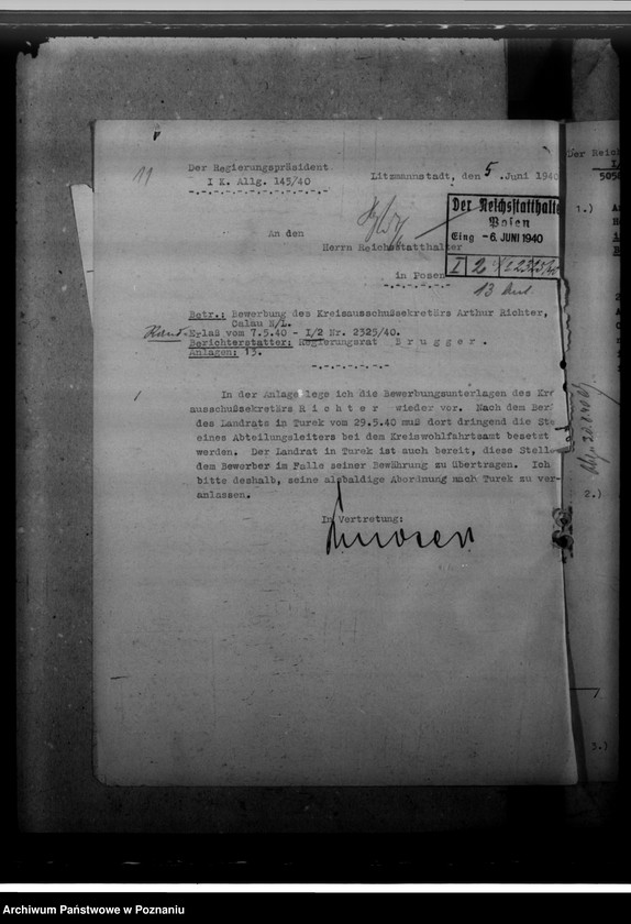 Obraz 15 z jednostki "Bewerbungen um Anstellung im Beamtendienst"