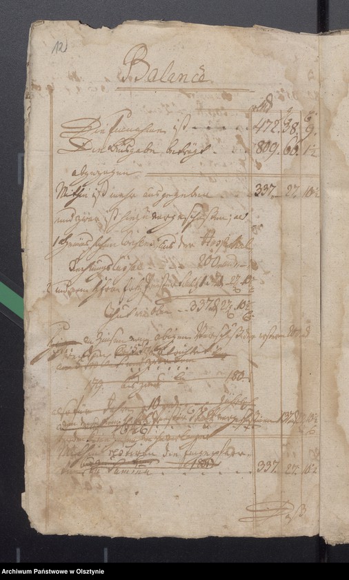 image.from.unit.number "Hospital Bau - Rechnung über Einnahme und Ausgabe Geld"
