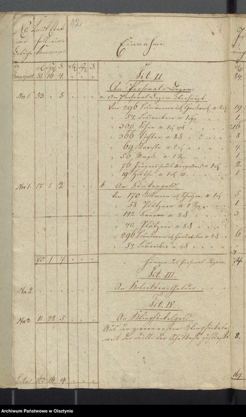 image.from.unit.number "Kirchen Cassen Rechnung der Widminnenschen Kirche"
