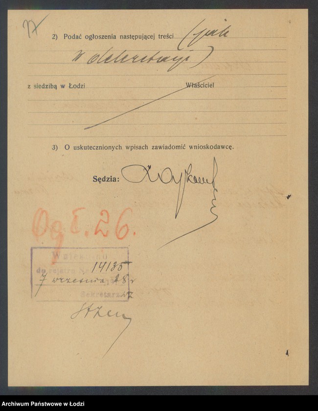 Obraz 19 z jednostki "Małka Abramowicz- drobna sprzedaż artykułów żelaznych w Tuszynie"