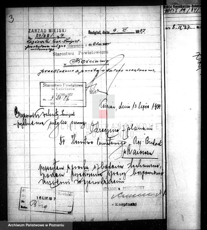 Obraz 8 z jednostki "Zakład przemysłowy /młyn motorowy/ A. Czyżowski w Śmiglu rozbudowa"