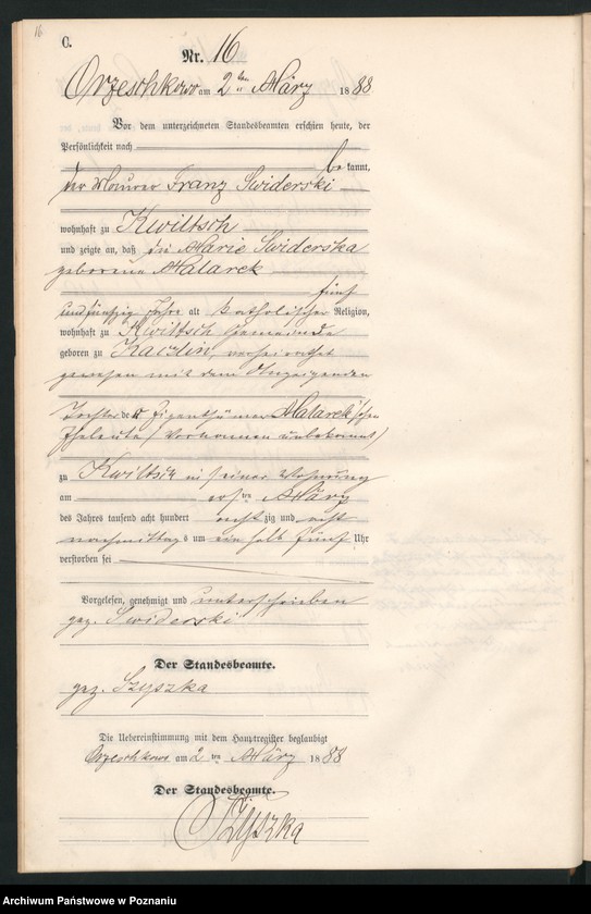 Obraz 19 z jednostki "Księga zgonów"