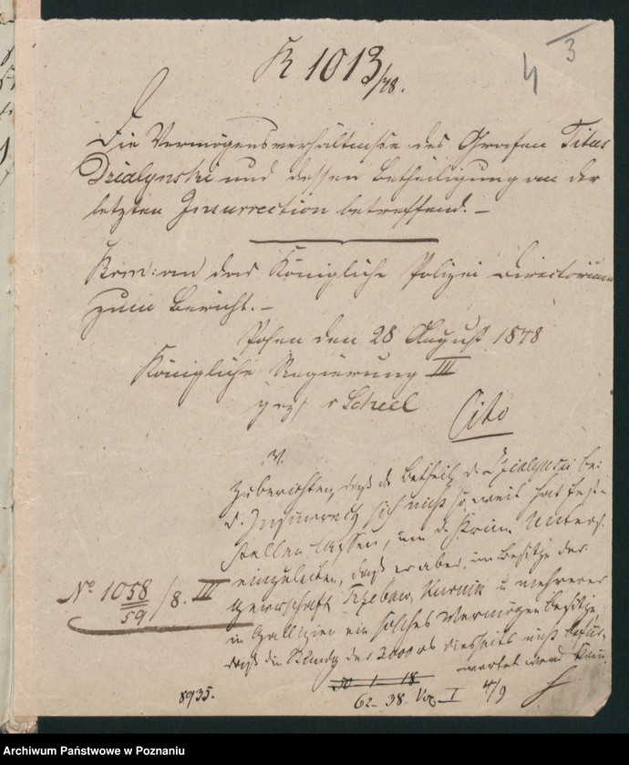 Obraz 7 z jednostki "A. betr. die Gräfliche Familie Działyński, besonders die Grafen Titus und Johann"