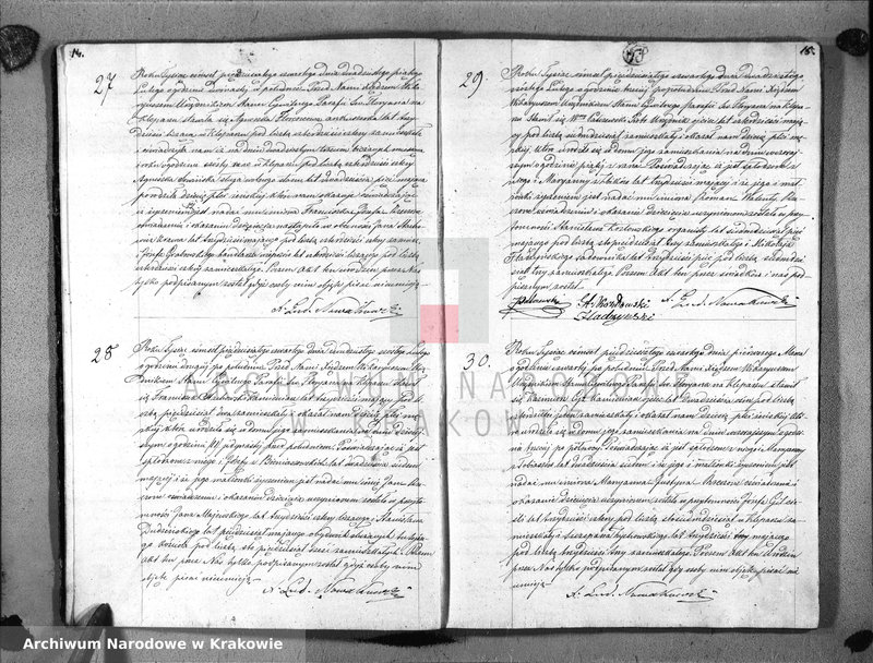 image.from.unit.number "AKTA URODZIN Parafii S go Floryana na Rok 1854"