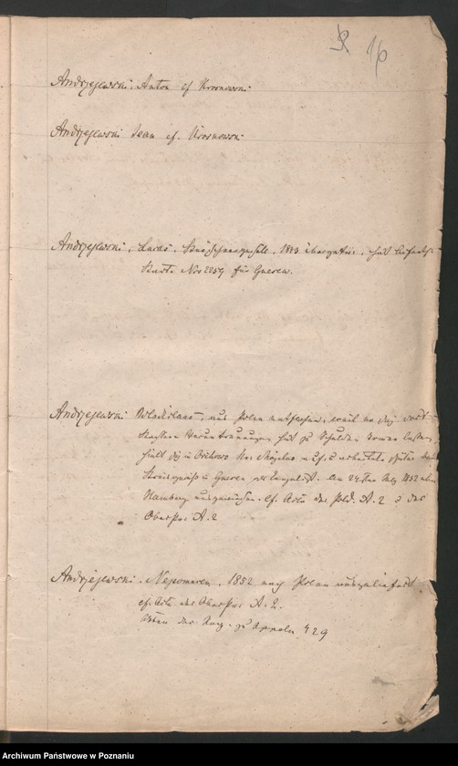 Obraz 19 z jednostki "Verzeichnis der Emigranten"