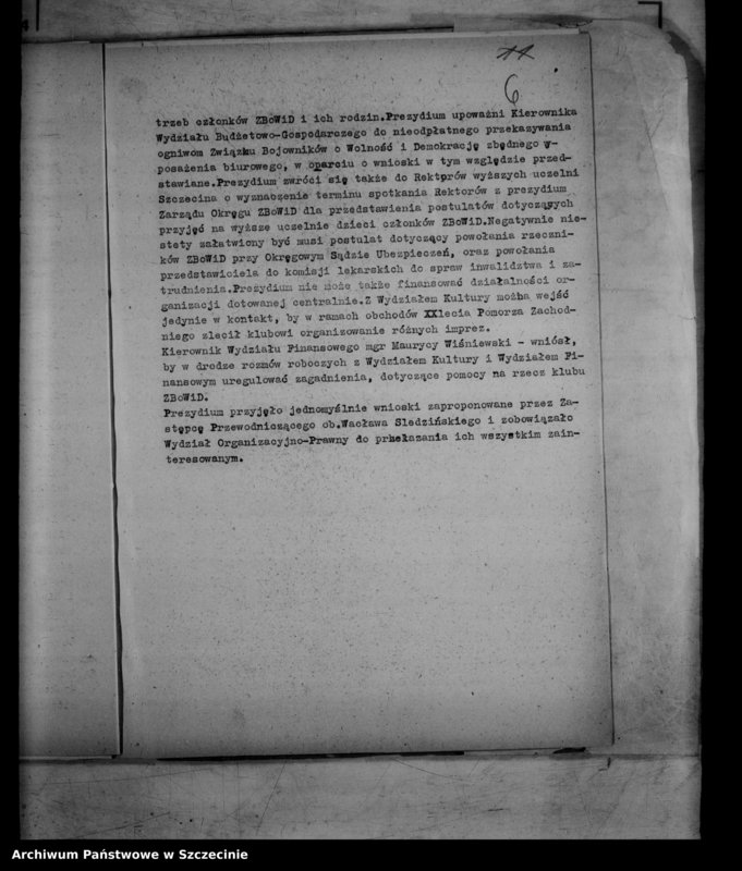 Obraz 10 z jednostki "Protokół posiedzenia Prezydium Wojewódzkiej Rady Narodowej nr 4, miesiąc styczeń"