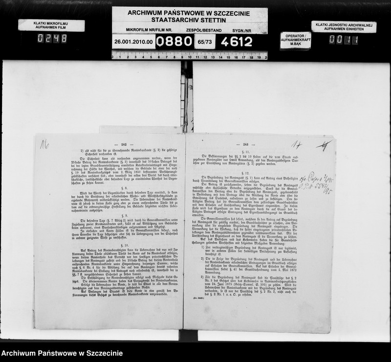 image.from.unit.number "Errichtung von Rentengütern, vol. I"