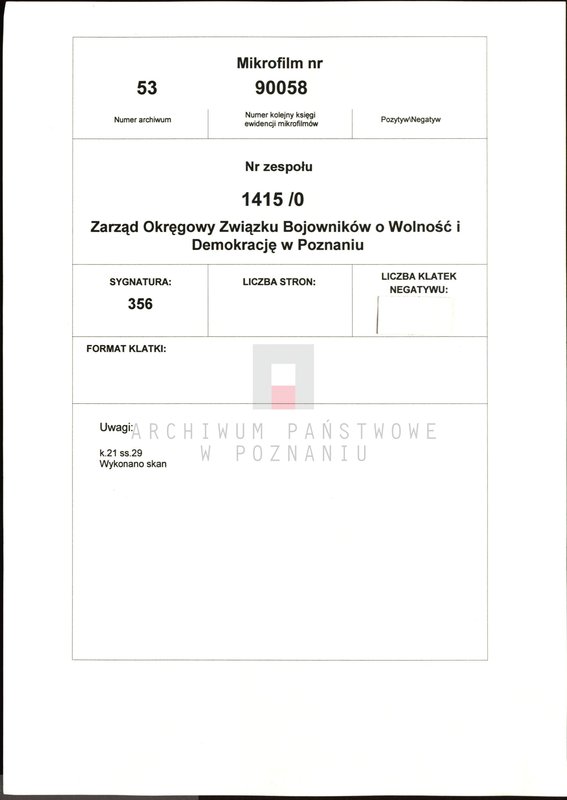 Obraz 2 z jednostki "Relacje i wspomnienia dotyczące powstania wielkopolskiego: 1. Chodzież, powiat Chodzież, województwo poznańskie."